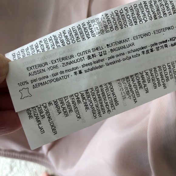 Pink Leather Moto Jacket with Embroidery - Picture 6 of 6